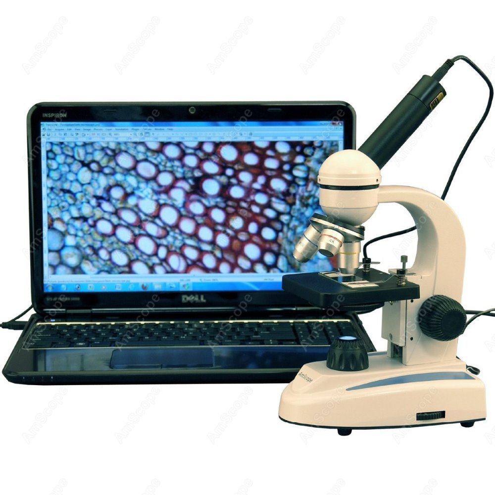 Amscope Microscope Kid Microscope - مجهر بيولوجي مركب أحادي العين من