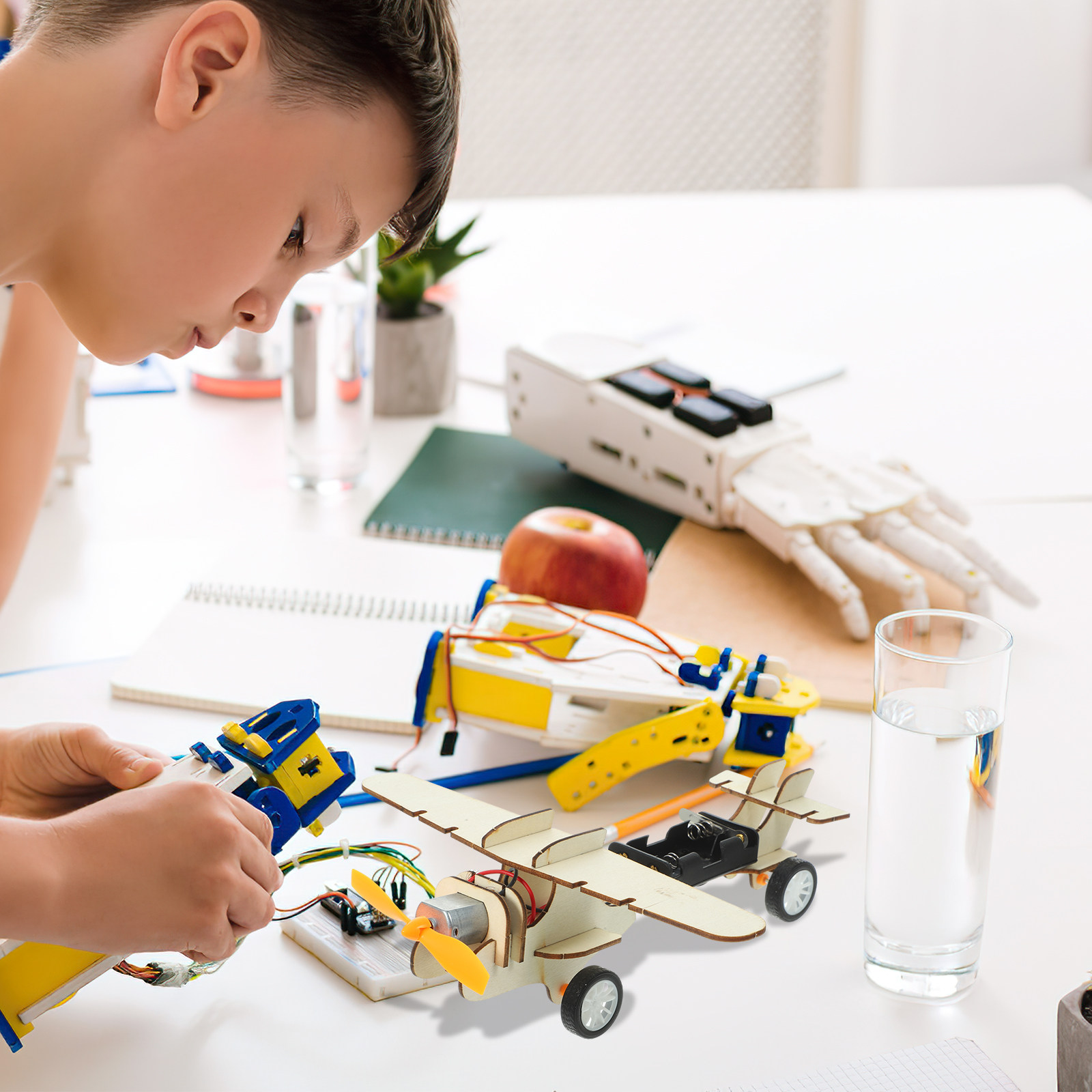 طقم طائرة شراعية خشبية للأطفال - مراجعة Science Toys Diy وسعره