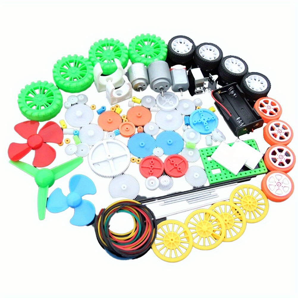 112 قطعة مجموعة محرك التيار ال - مراجعة Science Toys Diy وسعره