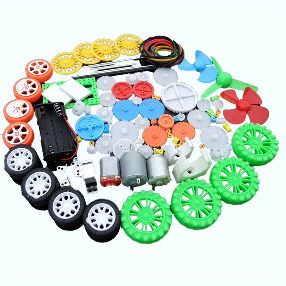 112 قطعة مجموعة محرك التيار ال - مراجعة Science Toys Diy وسعره