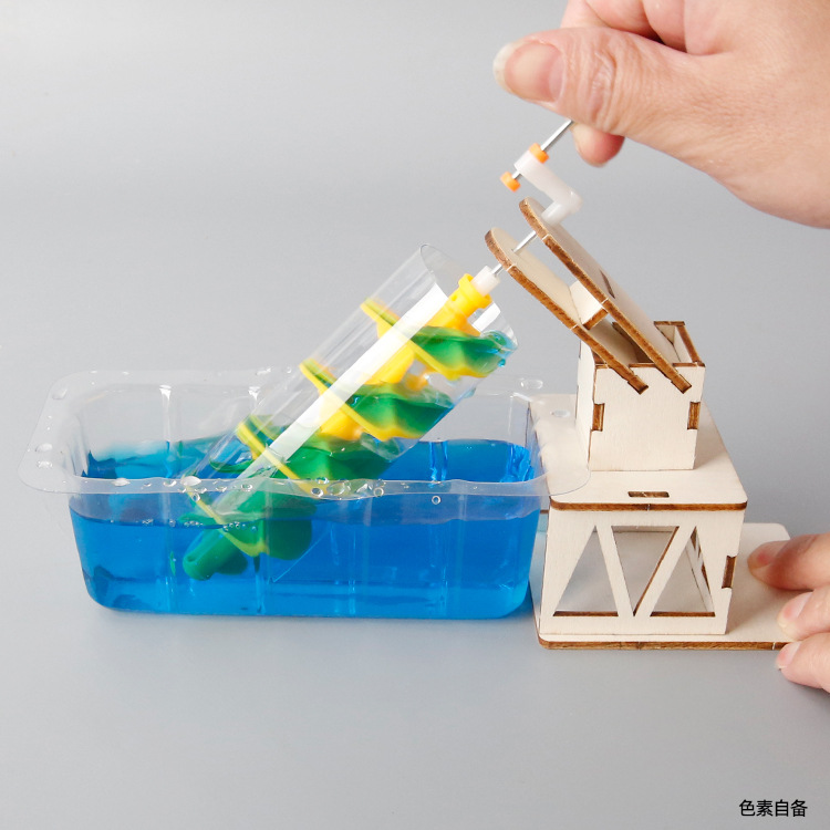 عجلة أرخميدس المائية للتجارب ا - مراجعة Science Toys Diy وسعره